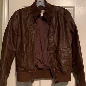 Faux leather jacket